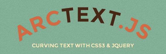 Crear texto con forma de curva con jQuery y CSS3 Kabytes