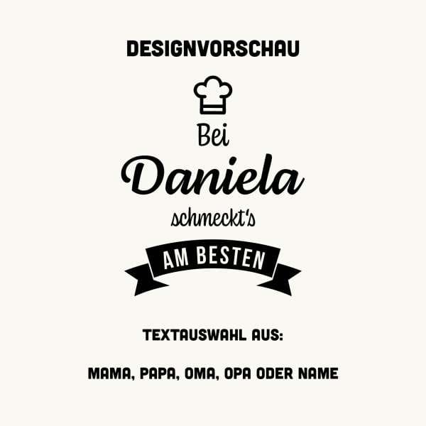 Topfuntersetzer Bei Oma schmeckt's am besten personalisierbar KA.DO