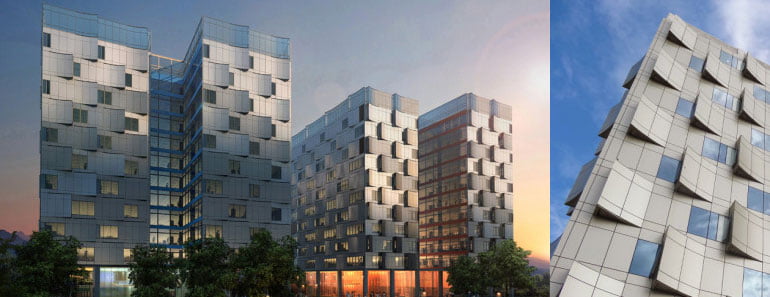 Modular Facade with Self Shedding Create Waves in Bangalore, India
