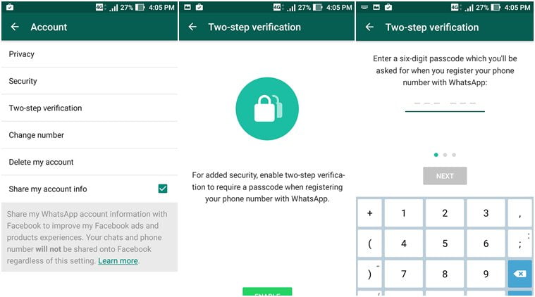 How To Verify Whatsapp Beta On Android Two Steps Verification Feature