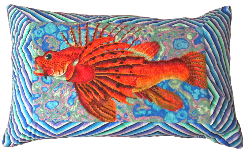 Fish Cushion_6 Kaffe Fassett Studio