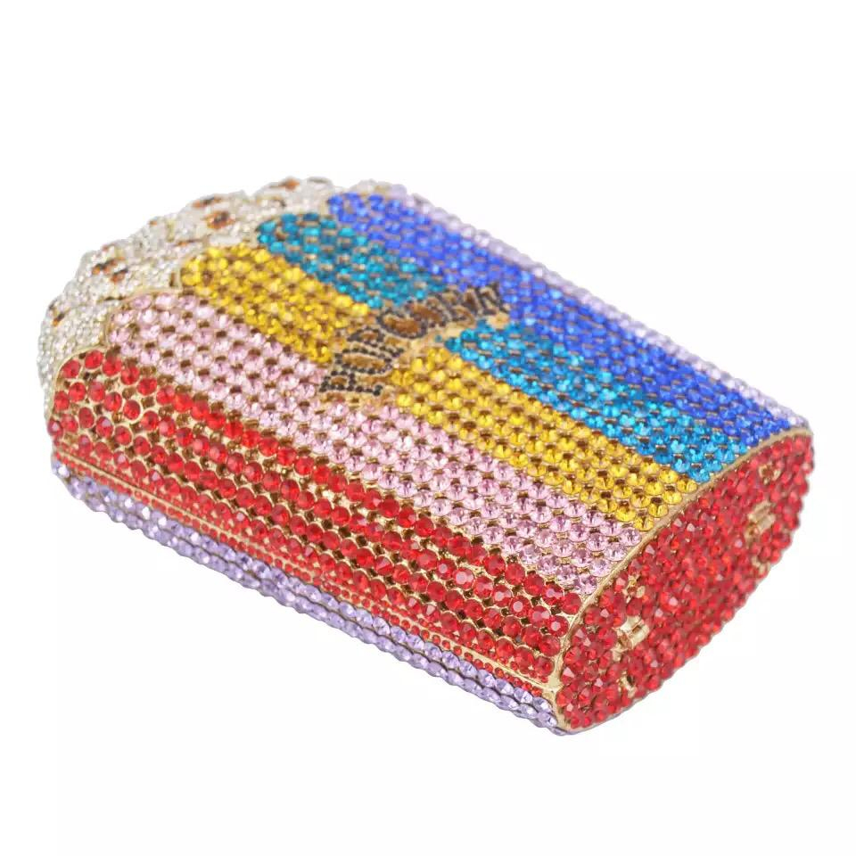 Crystal Rhinestones Popcorn Clutch Kaiale Shop