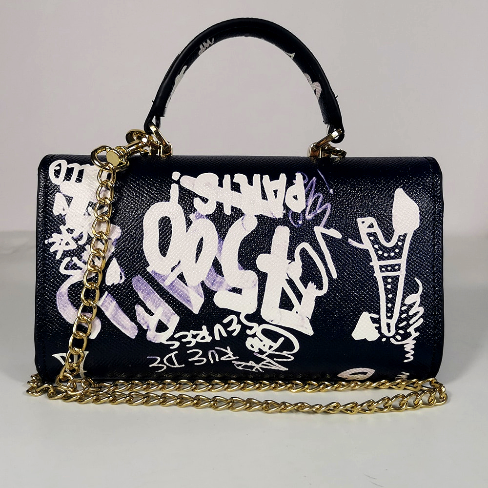 Graffiti Crossbody Messenger Bag