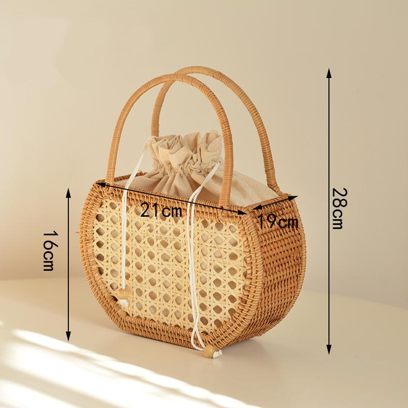 Handmade Rattan Basket Handbag Kaiale Shop