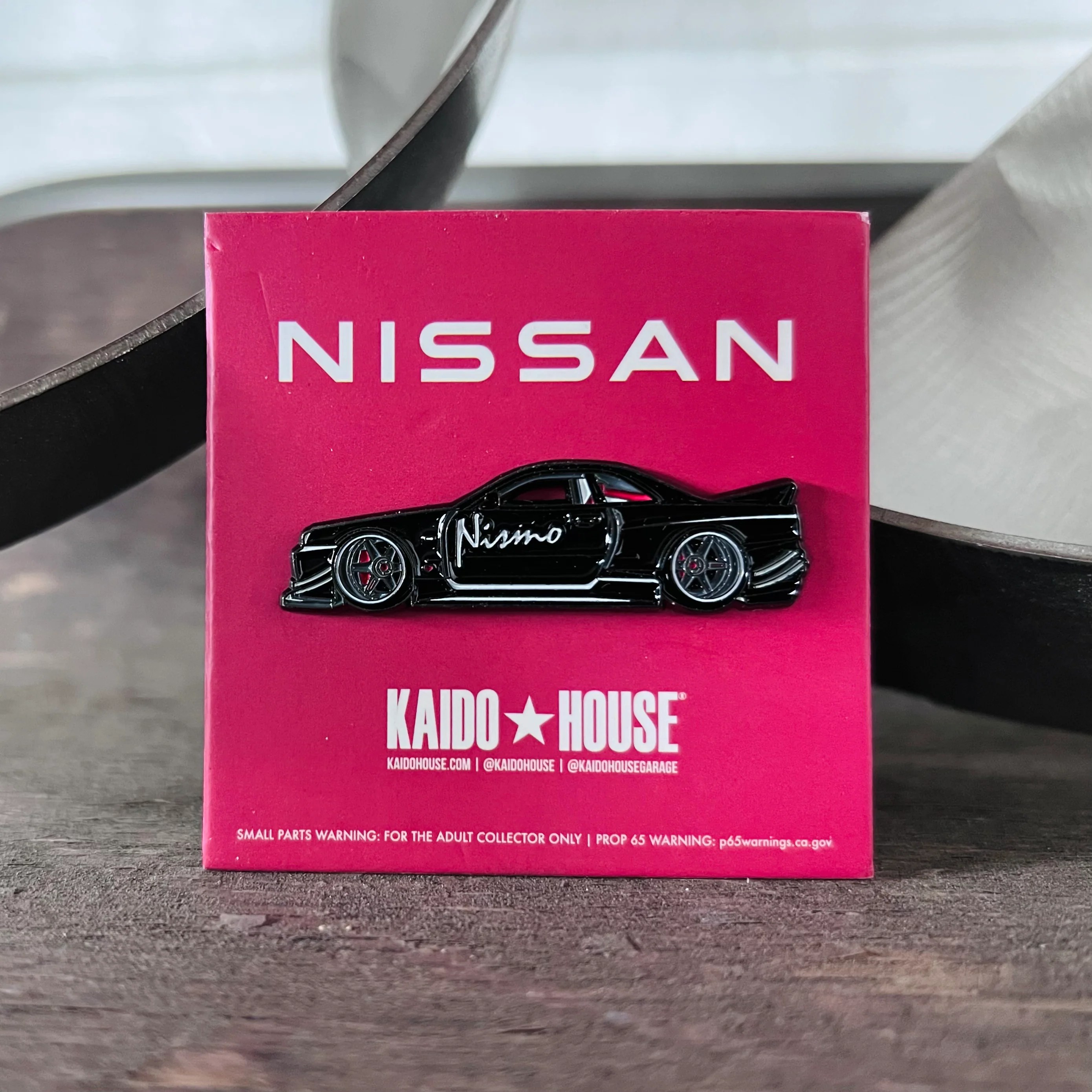 Nissan Skyline GTR (R34) Kaido Works enamel pin, black KAIDO HOUSE LLC
