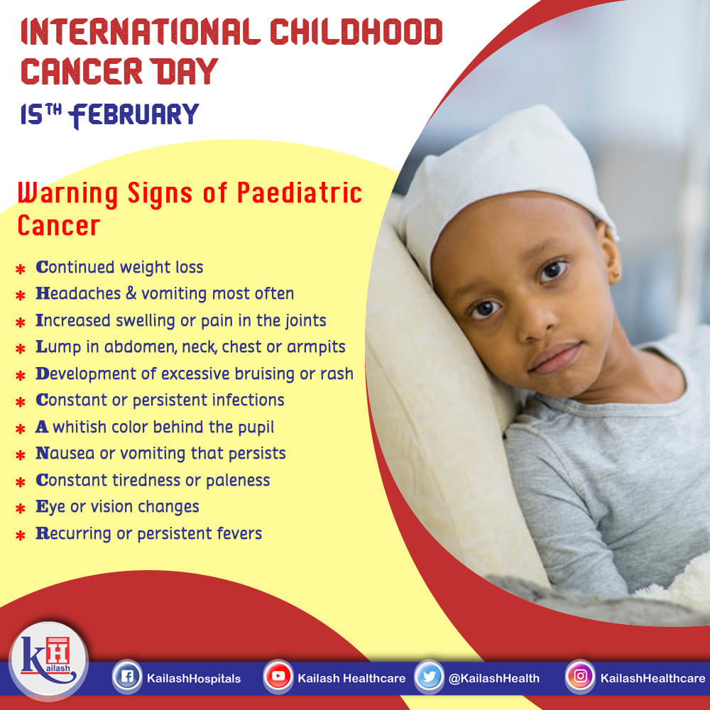Early Diagnosis of Childhood Cancer can help in better management.