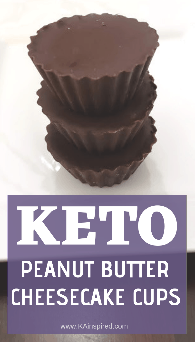 Keto Peanut Butter Cheesecake Cups , desserts, fat bombs #keto #ketodesserts #ketocups  #cheesecake #peanutbutter #peanutbuttercups #cheesecakecups #Ketofatbombs #fatbombs #KAinspired