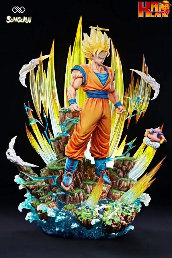 Dragon Ball Infinite Studio Super Saiyan 3 Goku Resin Statue Kaioland