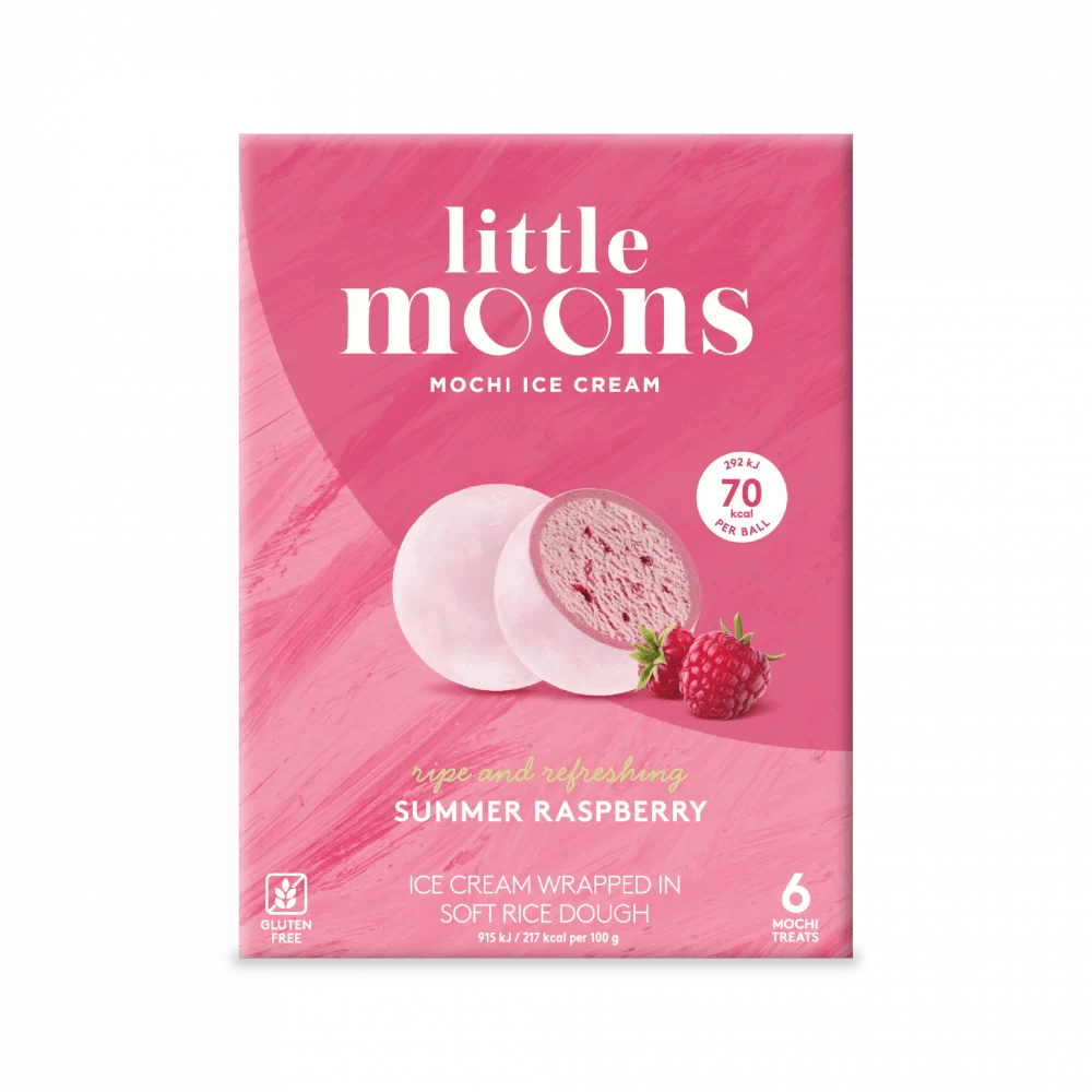 Little Moons Summer Raspberry Mochi Ice Cream 6s Kaiser Foods