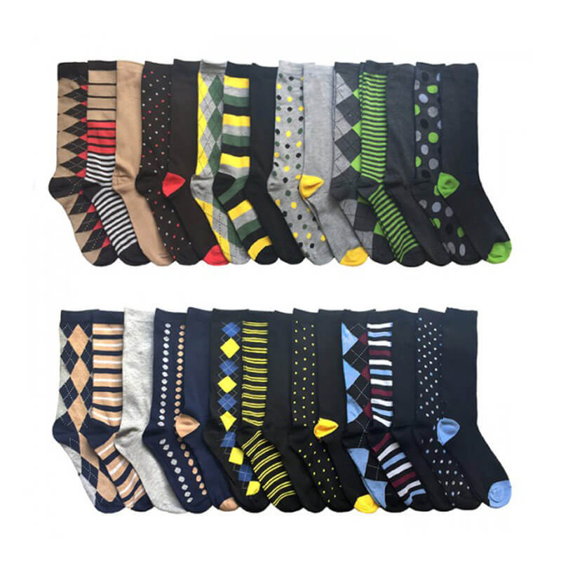 Cheap mens custom dress socks for wholesale Custom made fashion socks