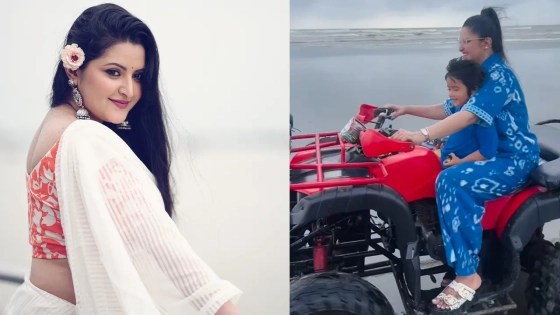 ছেলেকে নিয়ে পরীর সমুদ্র বিলাস