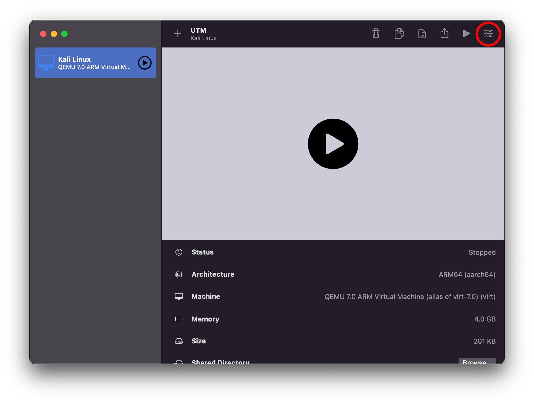 From here we can add the device “Serial” under “Devices”