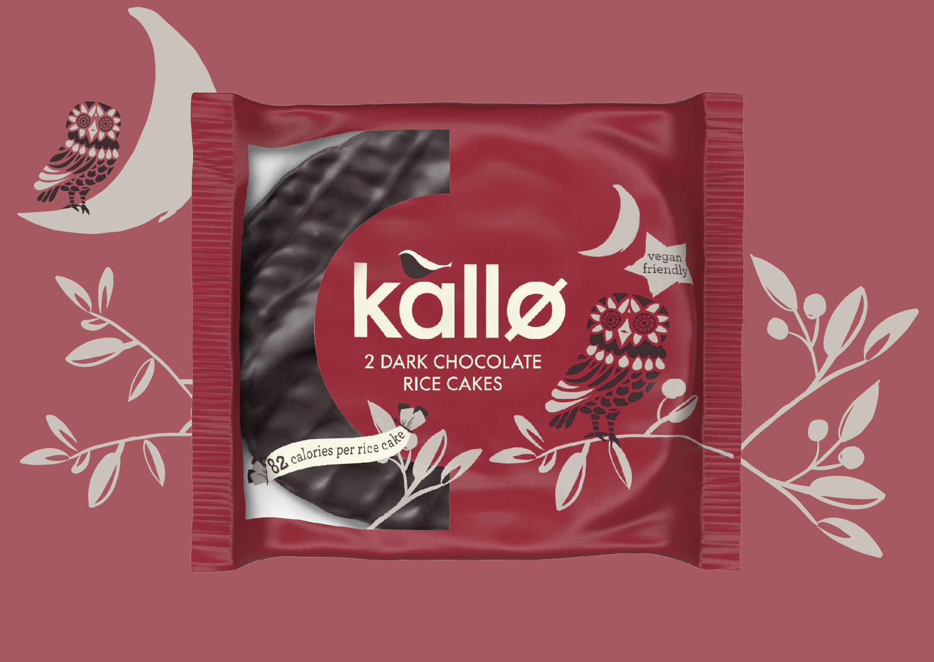 Dark Chocolate Rice Cakes, Two Pack Kallo