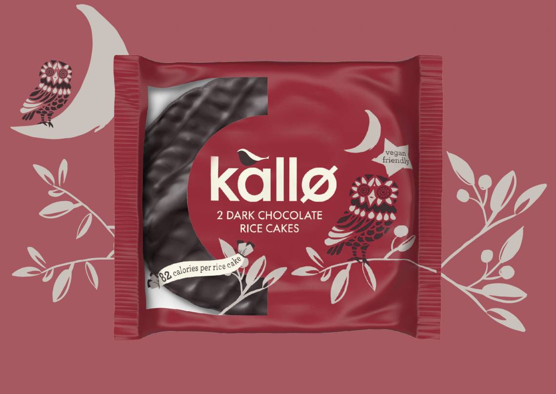Dark Chocolate Rice Cakes, Two Pack Kallo