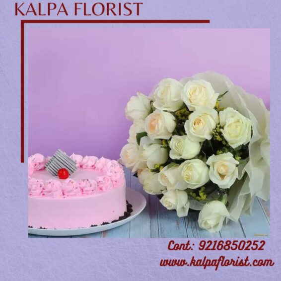 Cake and Flower Order Online ( Cake With Flower Delivery ) Kalpa Florist