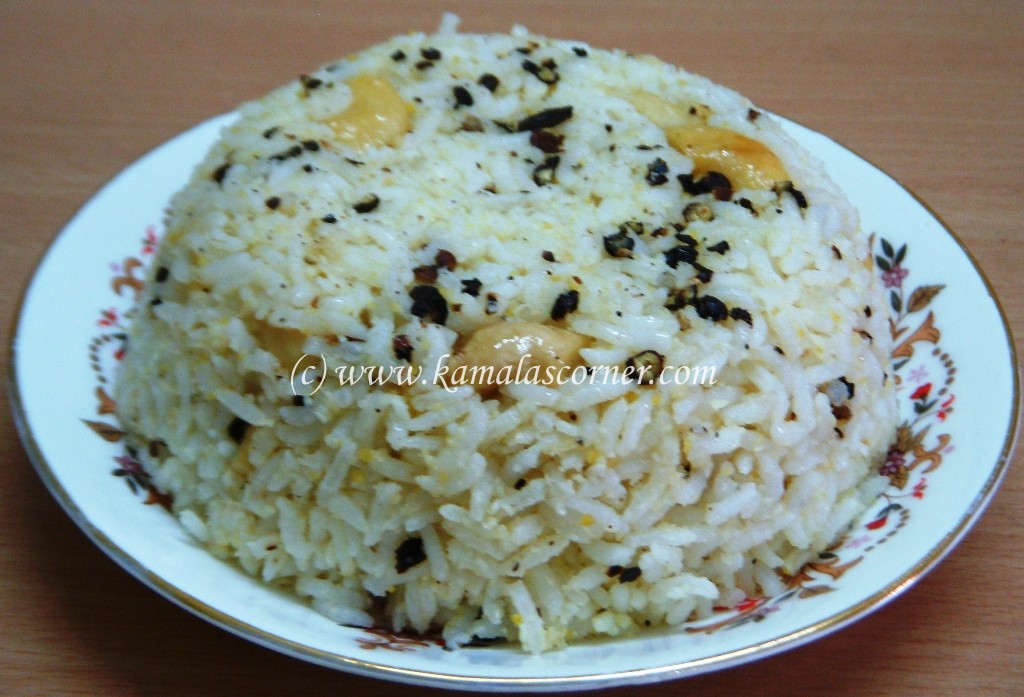 Milagu (Black Pepper) Rice Kamala's Corner