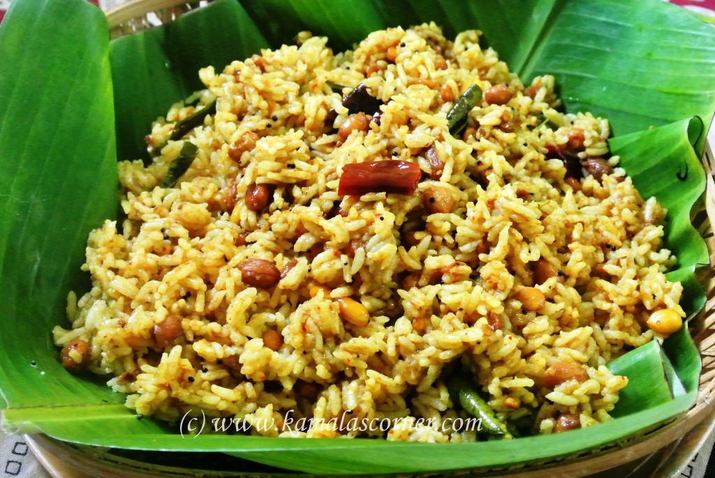 Tamarind Rice (Puliyodharai) Kamala's Corner