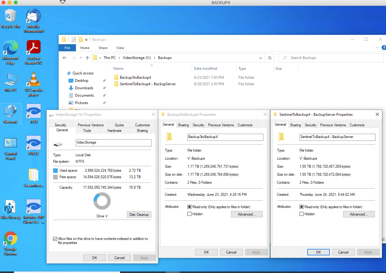 There is not enough space on the disk, despite 13 TB free Veeam R&D
