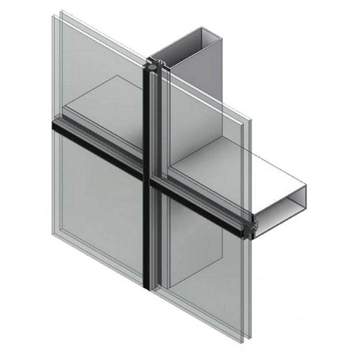 Aluminium Curtain Wall Kanada Building Envelope Glass and Alumumium