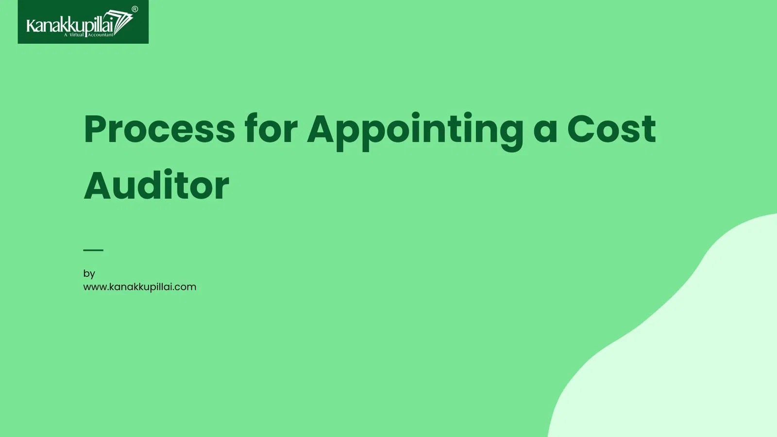 What is the Process for Appointing a Cost Auditor?