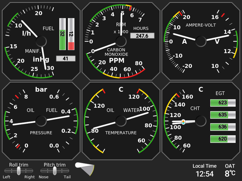 Nesis III Aircraft Instruments by Kanardia