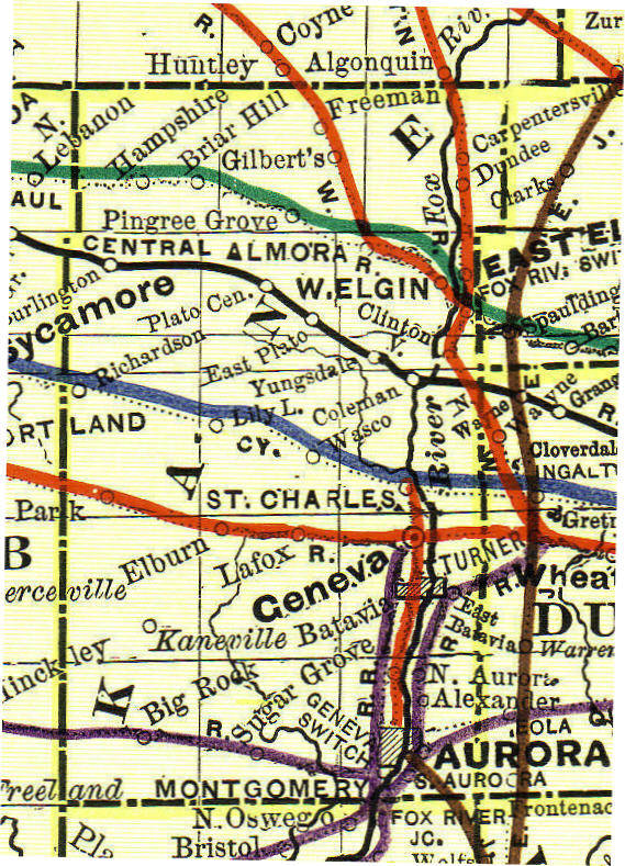 Kane County Plat Of Survey Kane County ILGenWeb History Genealogy