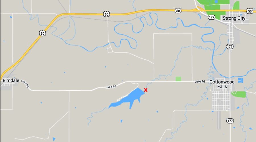 Chase Lake Falls Cottonwood Falls, Kansas