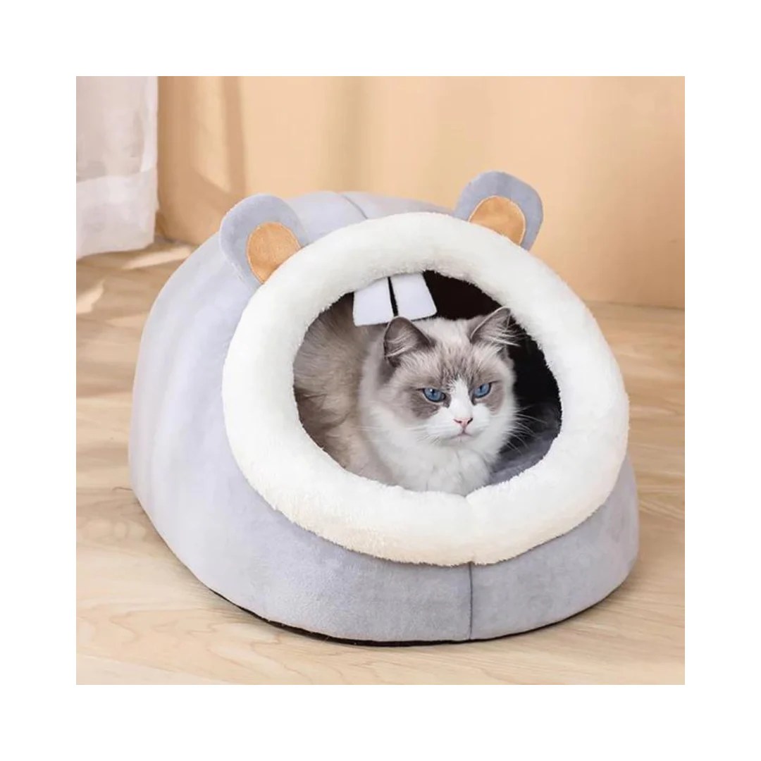 ToyalFriends Hippo Fluffy Cat Bed Kanu Pets