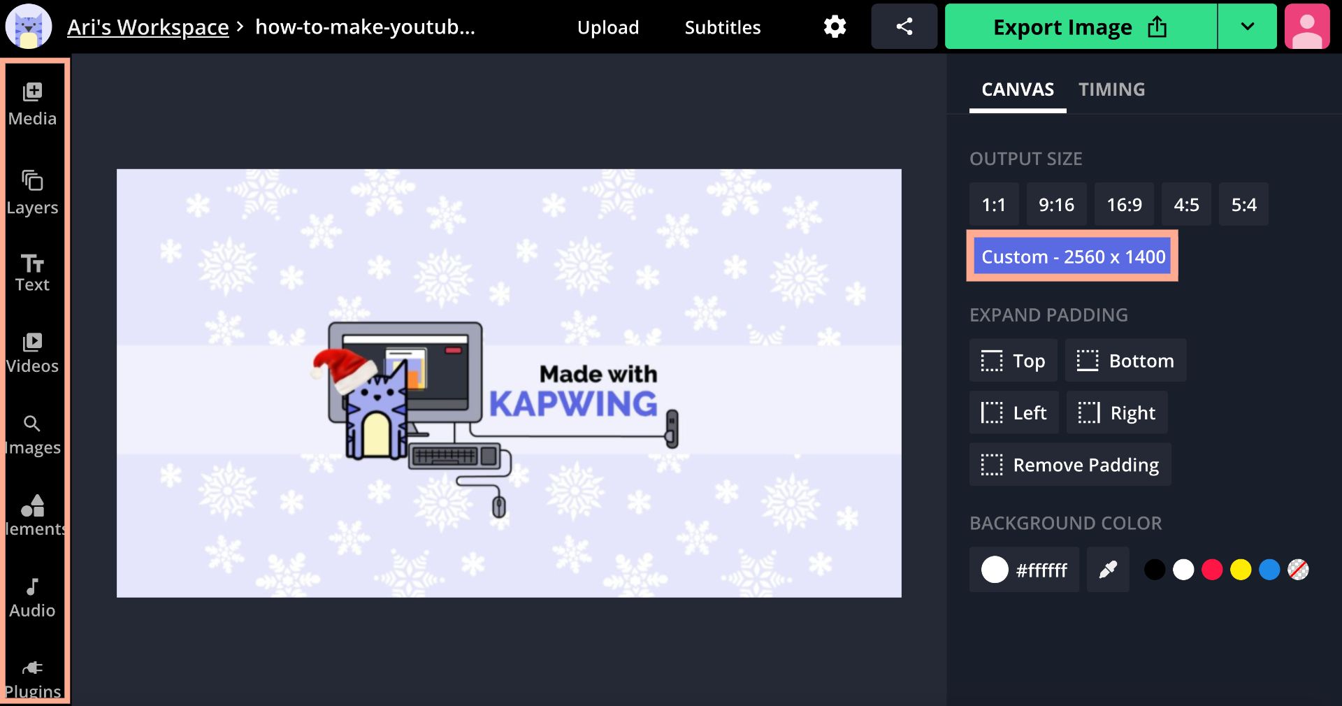 How to Make YouTube Channel Art Online (2560x1440 pixels)