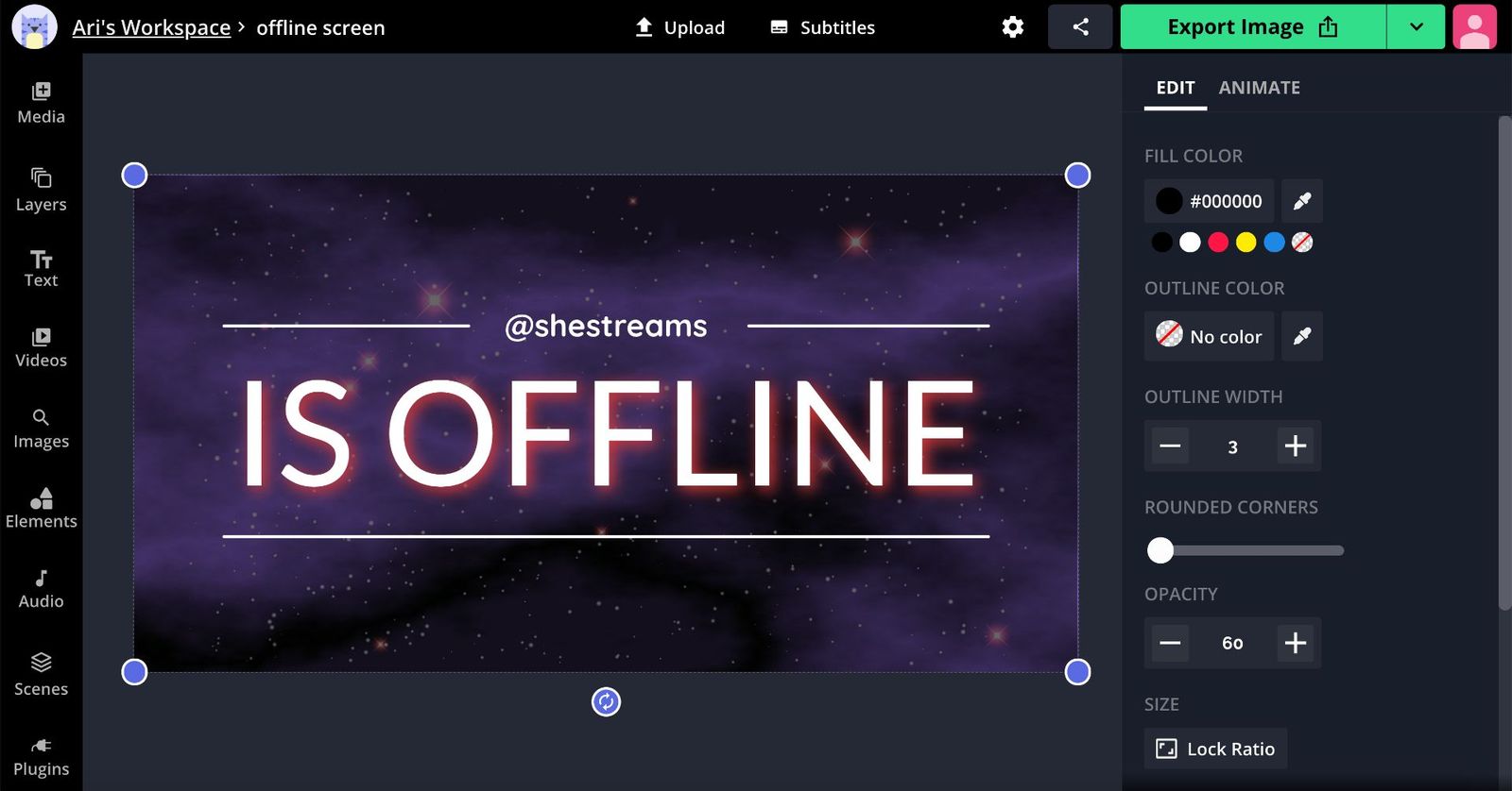How to Make a Twitch Screen Starting Soon, BRB, and Offline Screens