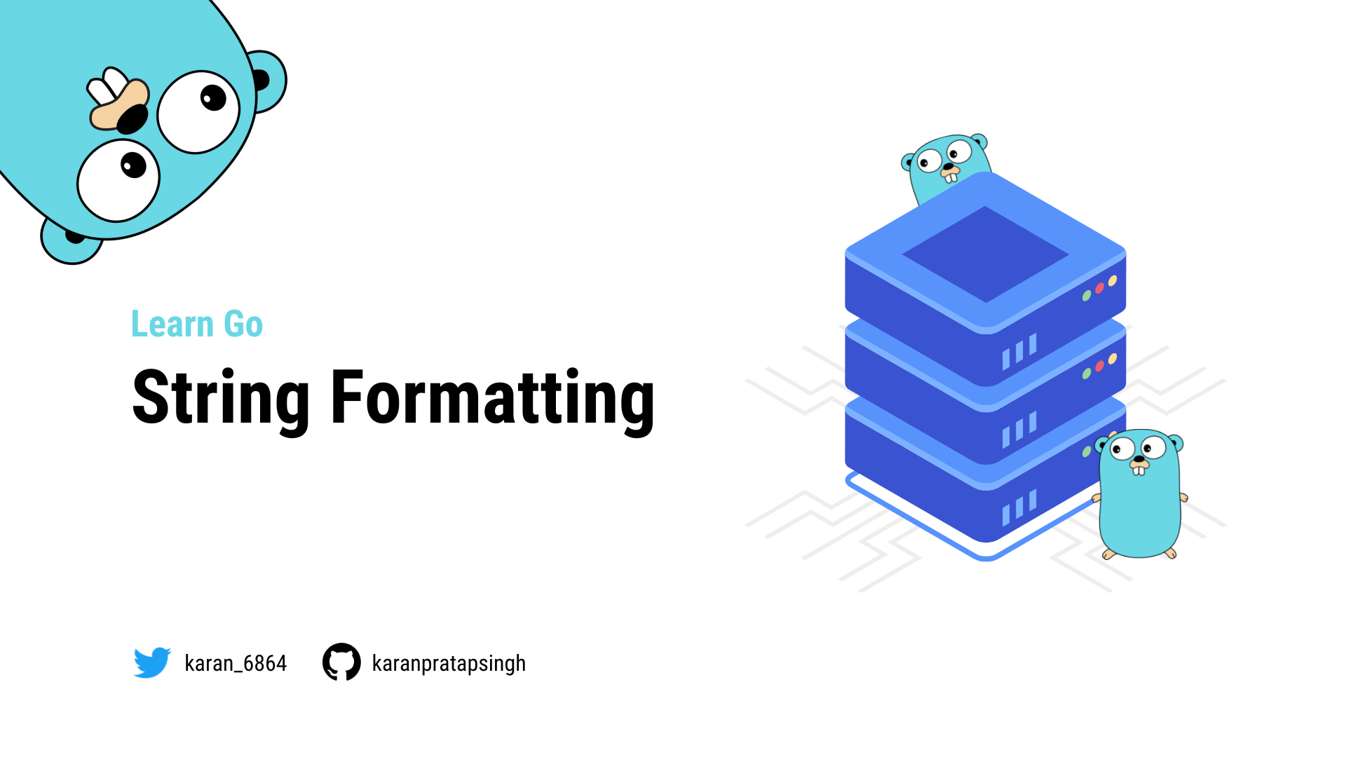 String Formatting Learn Go