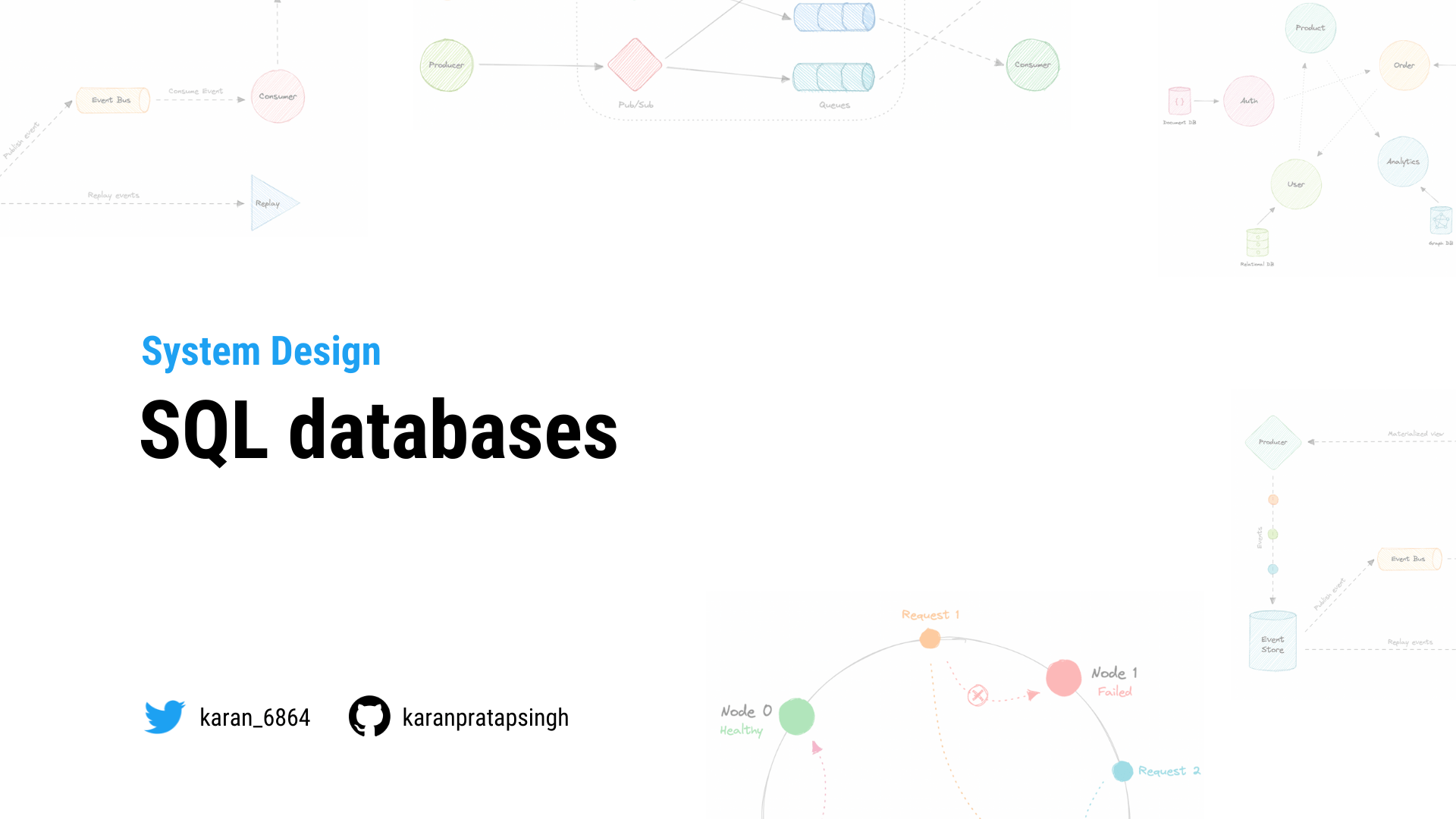 SQL databases System Design