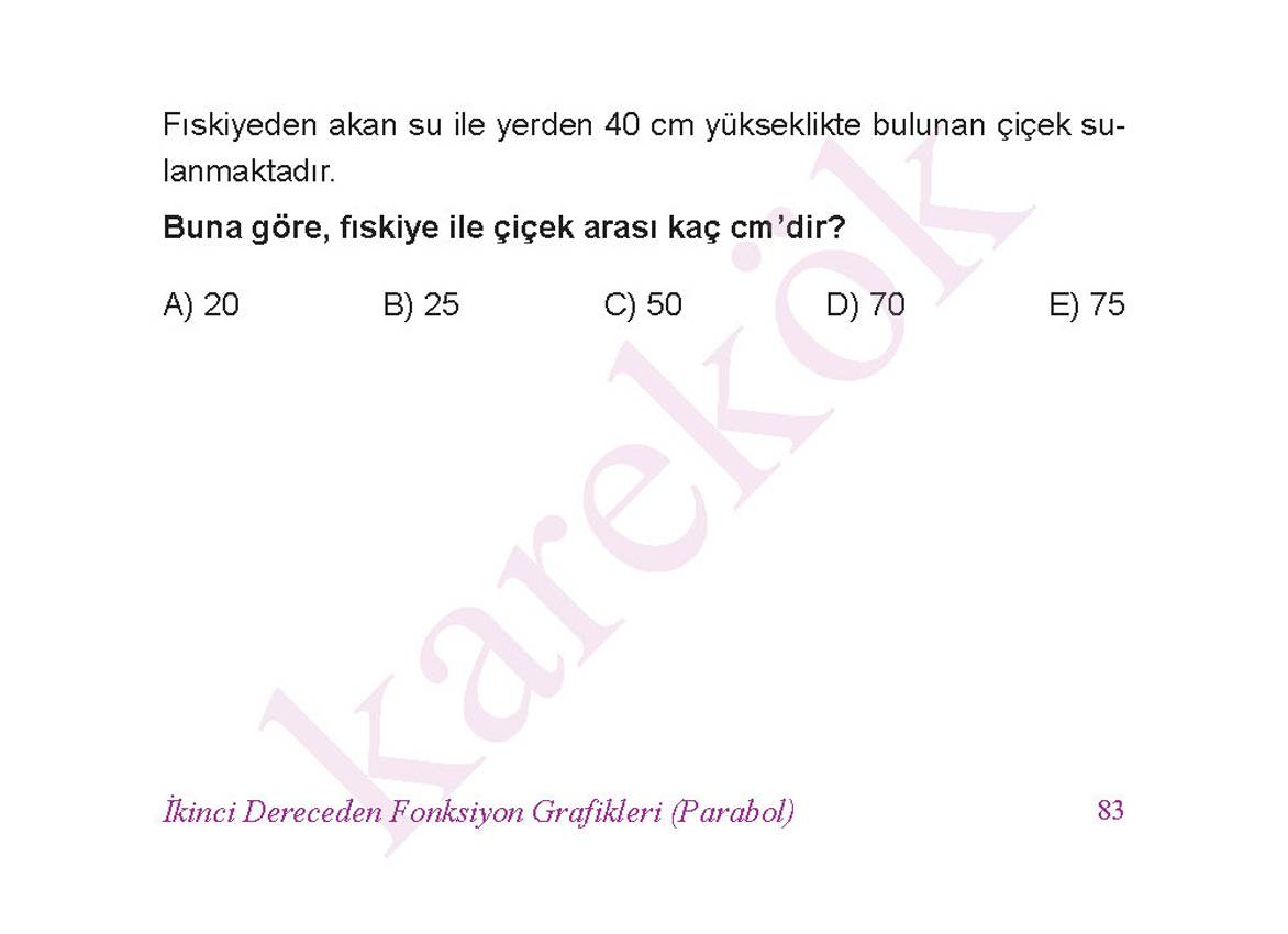 AYT MATEMATİK CEP TEST (ZOR) Karekök Yayıncılık