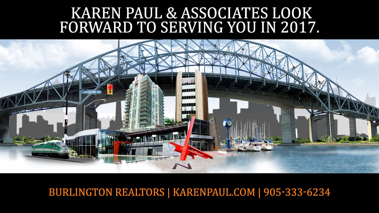 Happy Holidays The Very Best for 2017 Karen Paul & Associates, Burlington Real Estate Agents