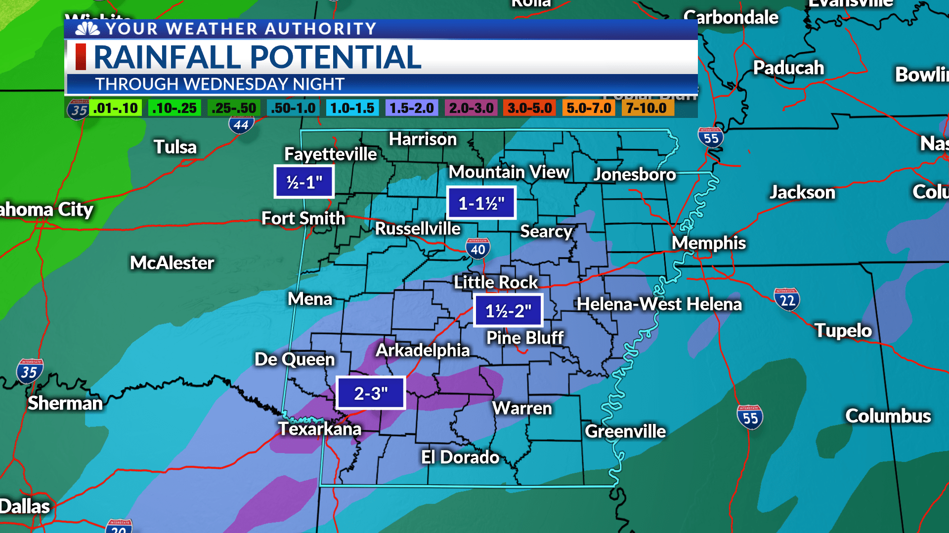 heavy rain expected for Arkansas during Valentine's Day week