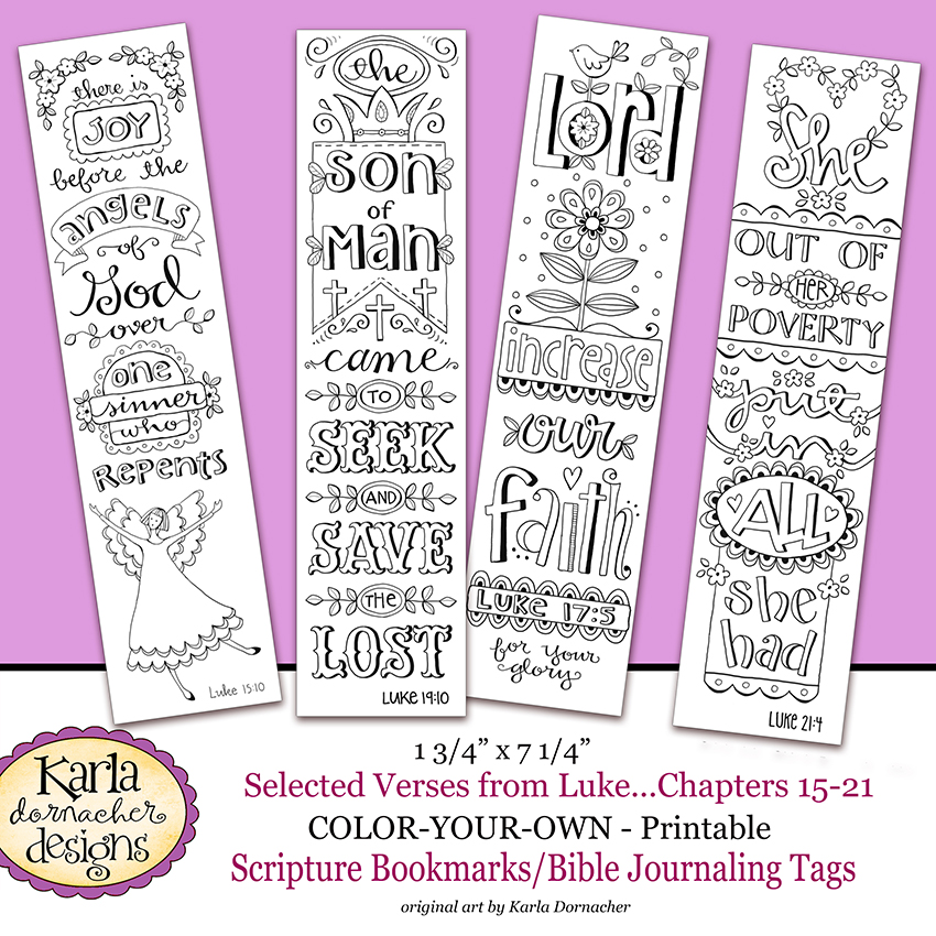 luke 15 21 color your own bible journaling bookmarks