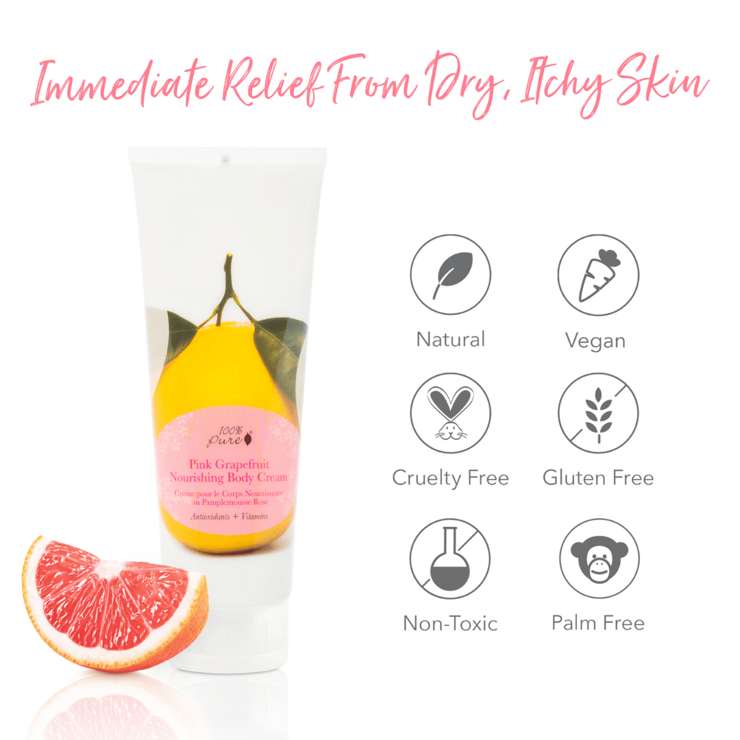 100 Pure Pink Nourishing Body Cream Grapefruit 236ml