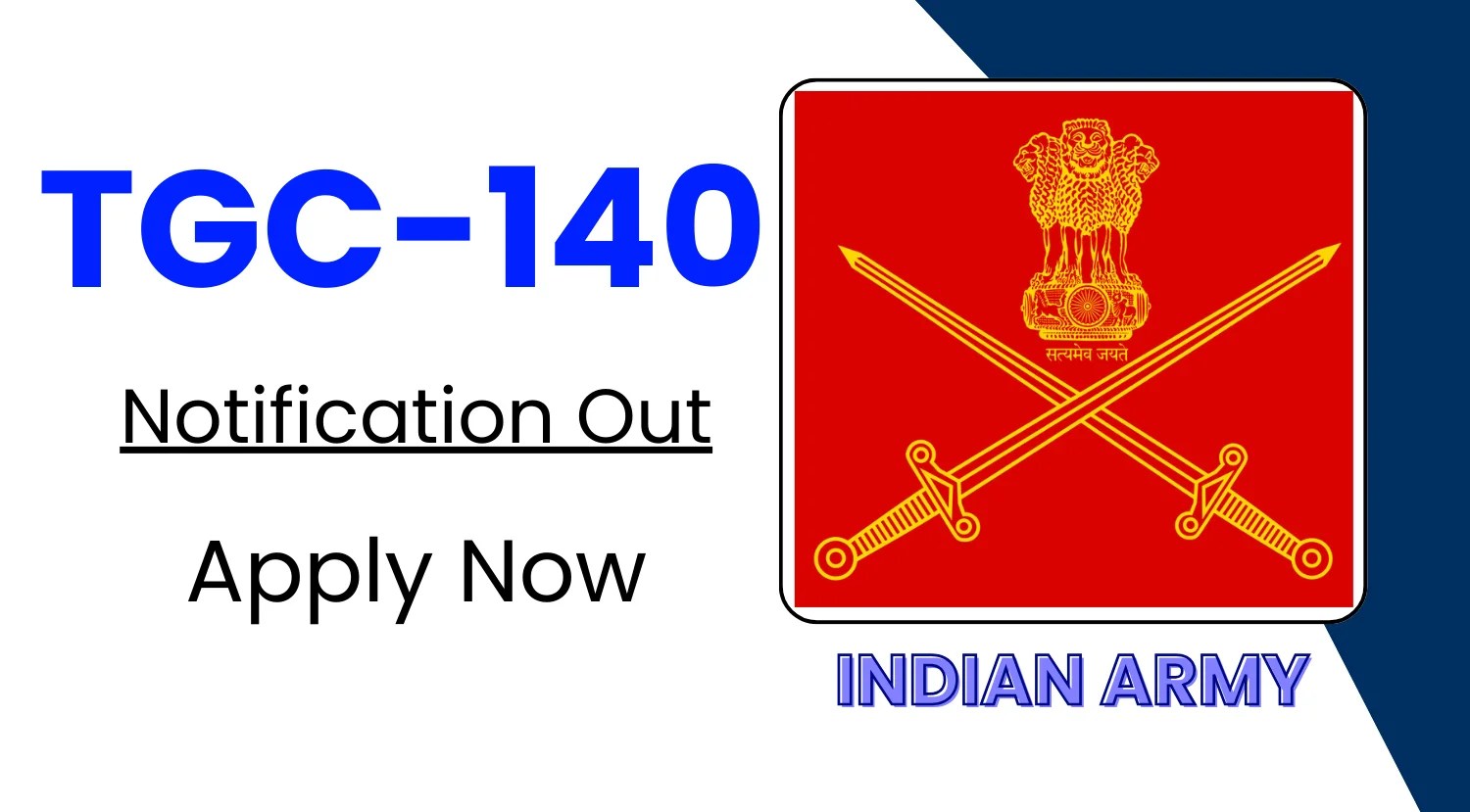 Indian Army Recruitment 2024 Notification for 140th TGC