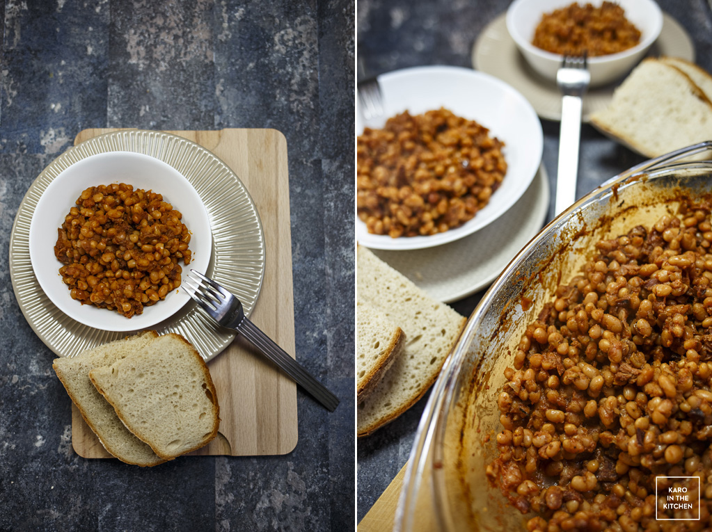 Baked Beans pieczona fasolka Karo in the Kitchen