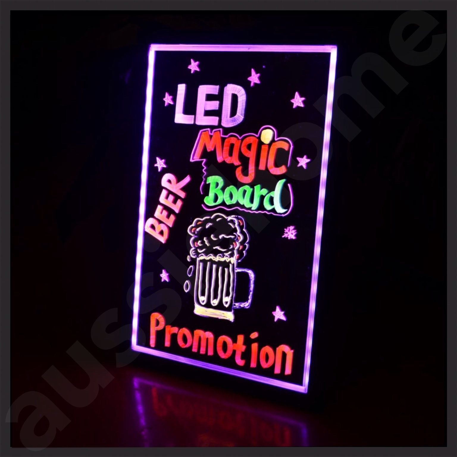 GENUINE KASA 40 X 30CM LED WRITING BOARD with REMOTE 8 COLOURS