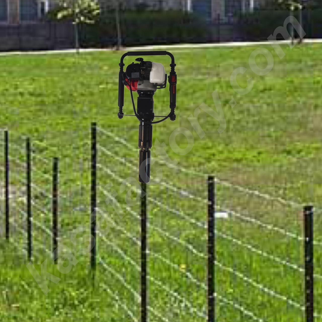 Petrol Powered Star Picket Post Driver 1.2HP 900W for Farm Fence