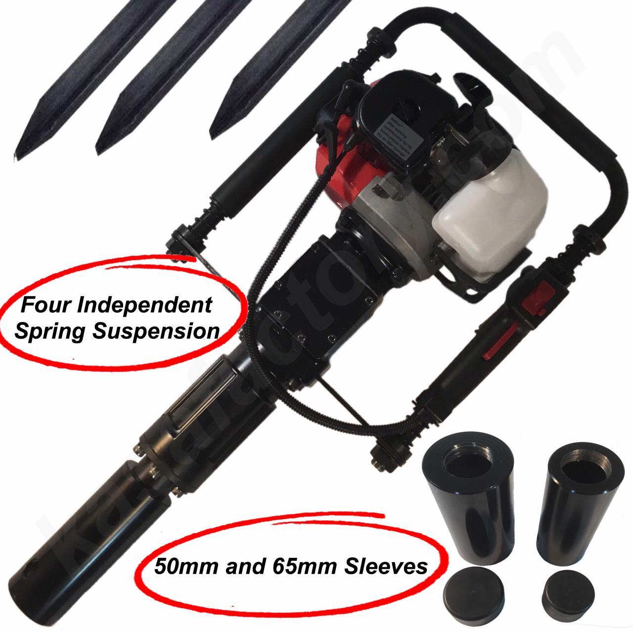 Petrol Powered Star Picket Post Driver 1.2HP 900W for Farm Fence