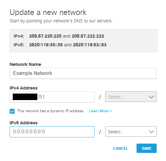 Cisco Umbrella / OpenDNS — Kasm 1.16.0 documentation