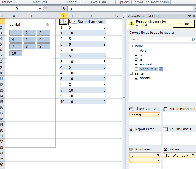 Use slicer values in a calculation with PowerPivot DAX Kasper On BI