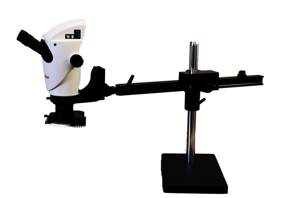 Leica S9i Stereo Microscope with Integrated Camera on Swingarm Stand