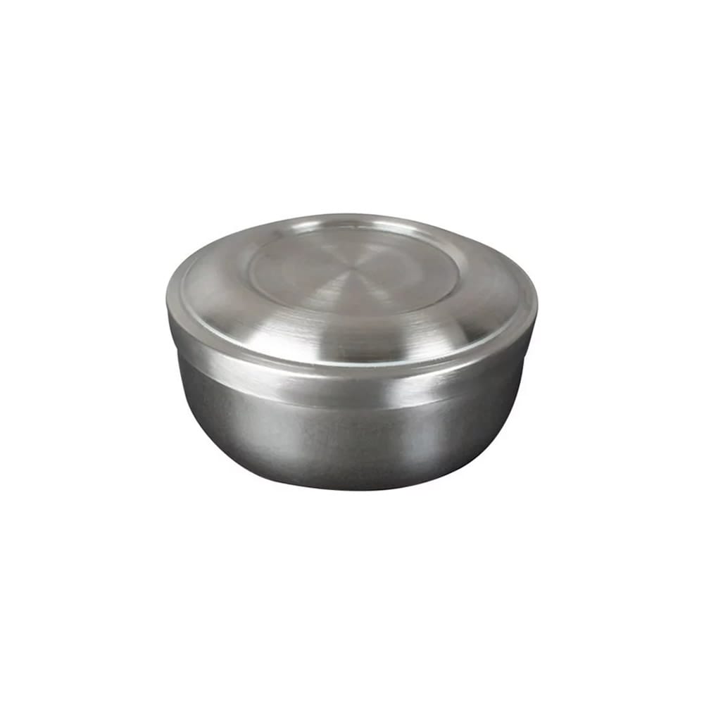 Brushed Stainless Rice Bowl & Lid Katachiware
