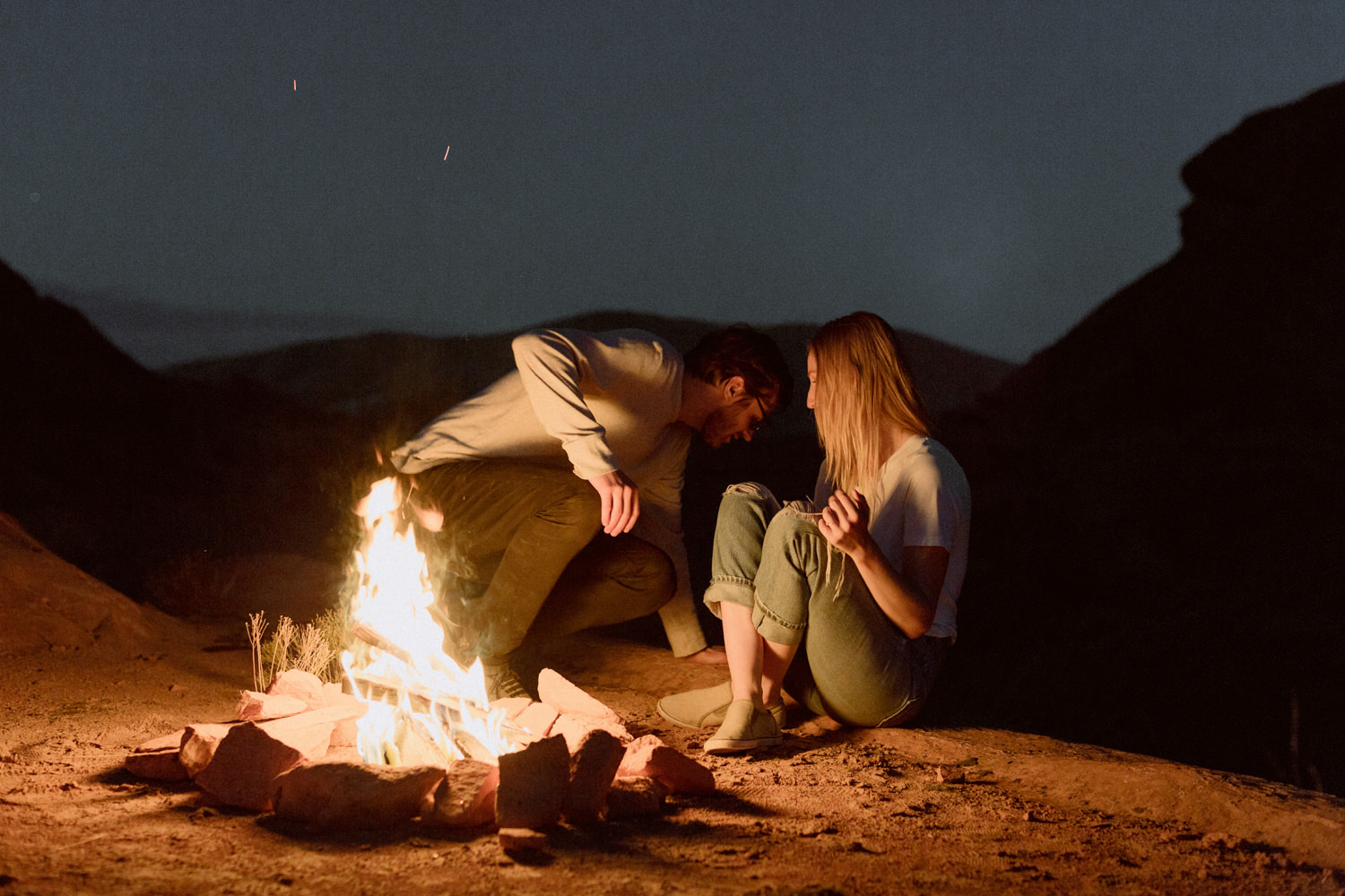 Campfire Couple Session Katch Silva