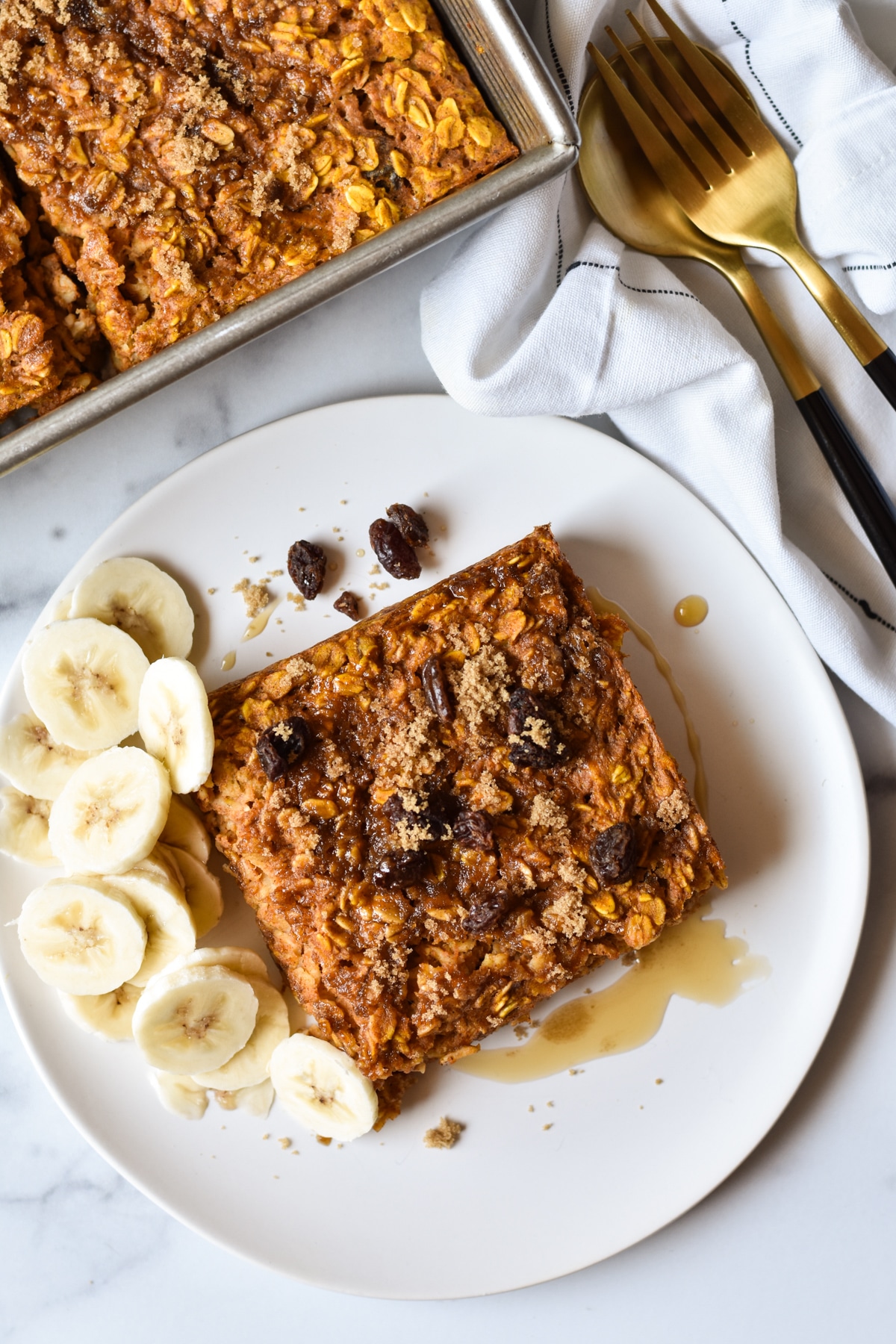 Healthy Baked Oatmeal (Pumpkin!) • Kath Eats