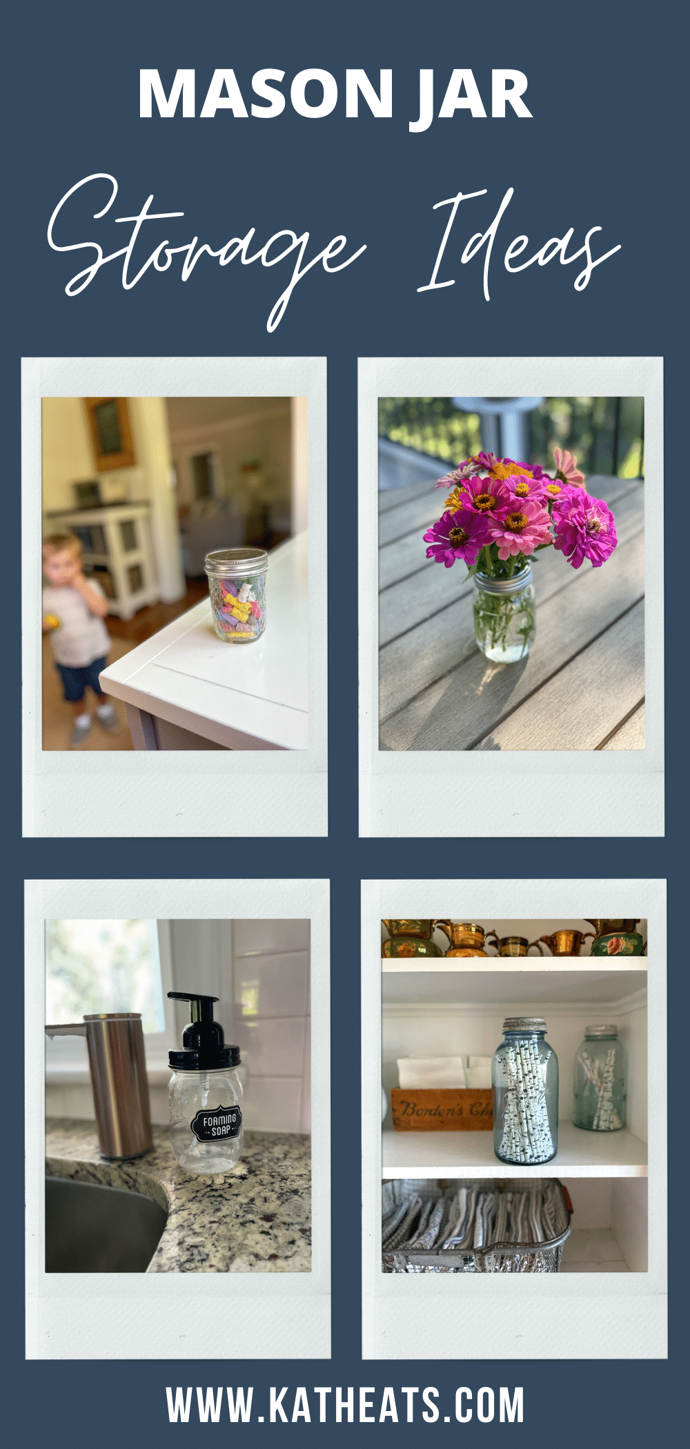 20 Empty Mason Jar Storage Ideas • Kath Eats