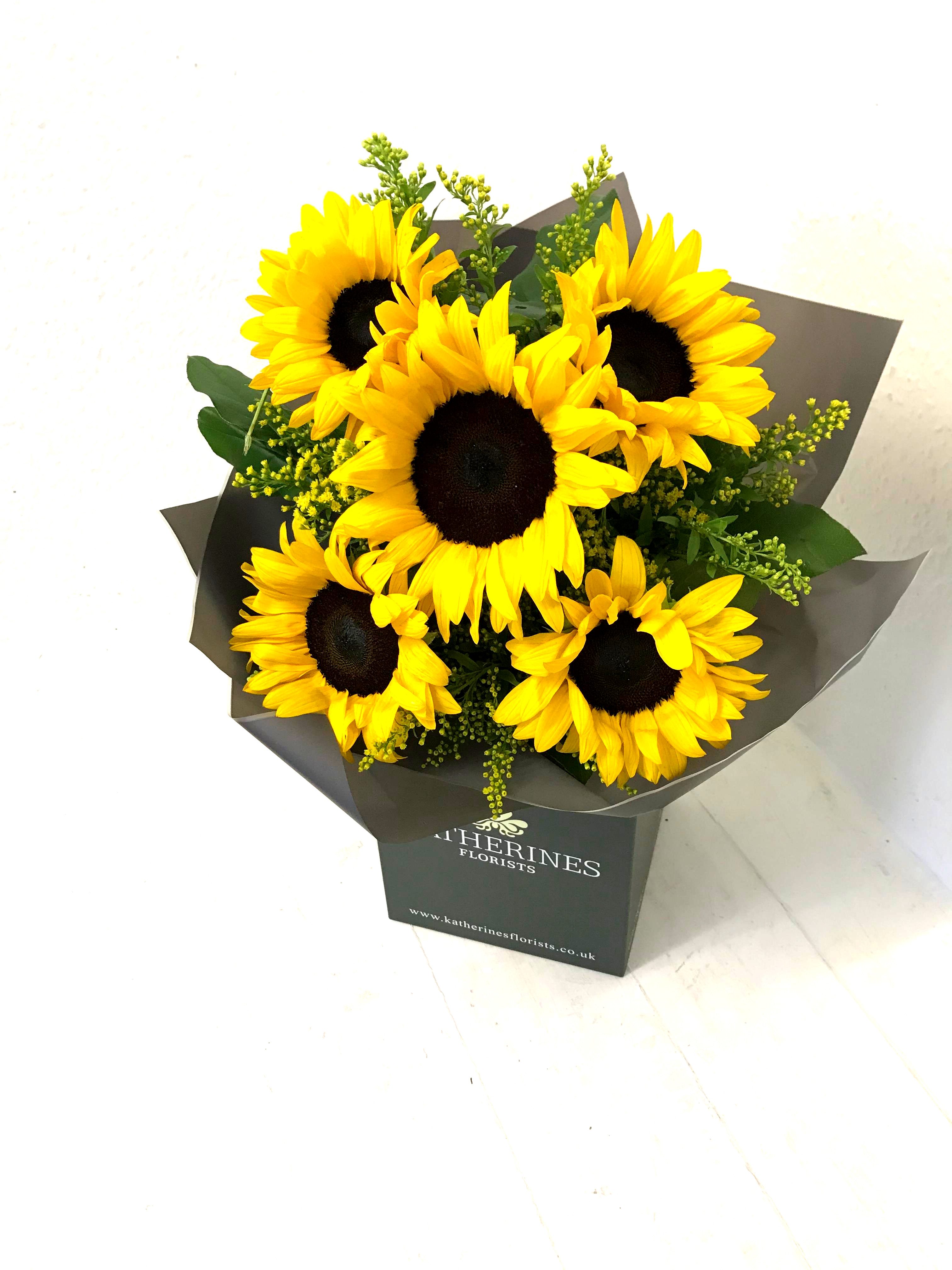 Here Comes the Sunflower Bouquet Katherine’s Florists